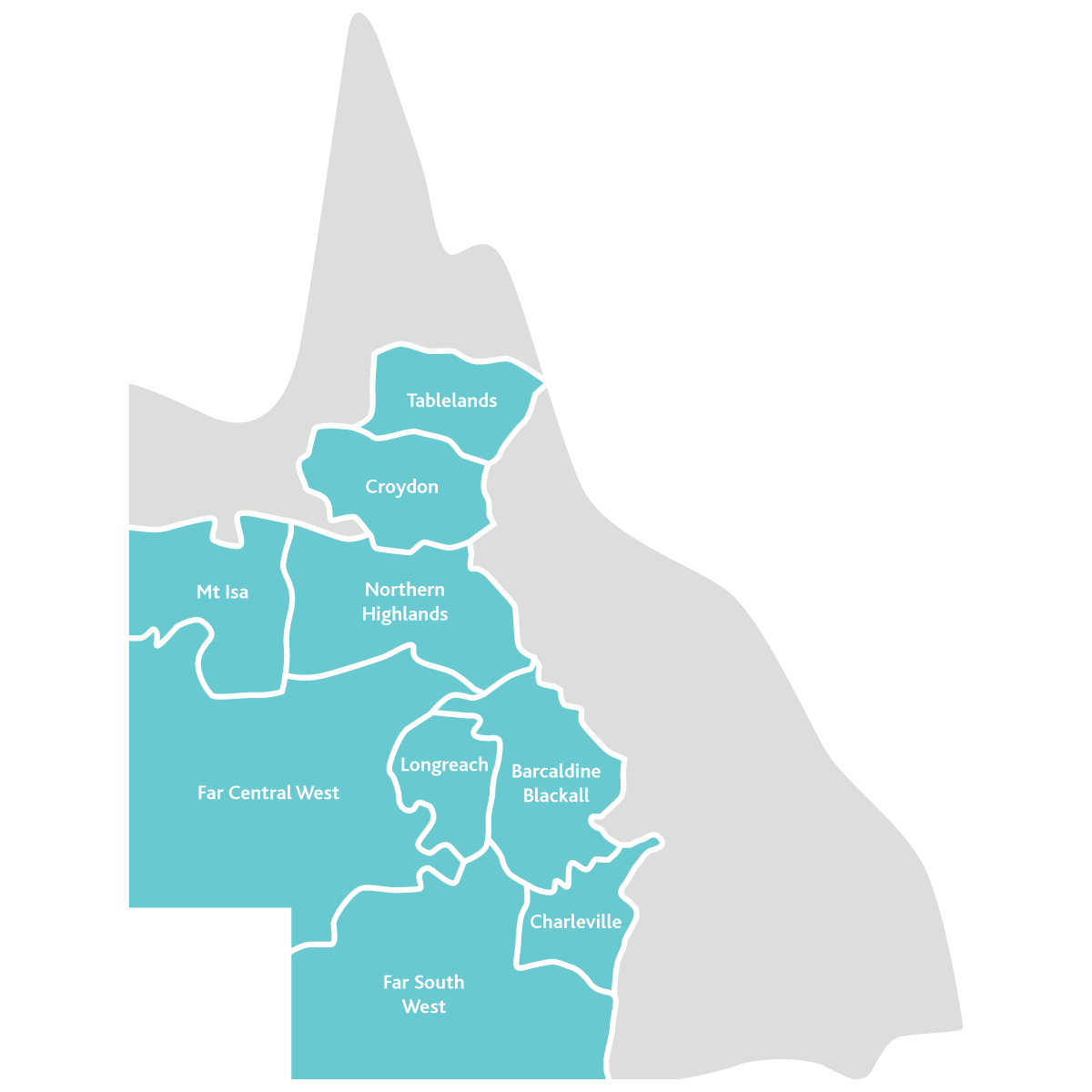 Seniors Legal and Social Support Service areas map